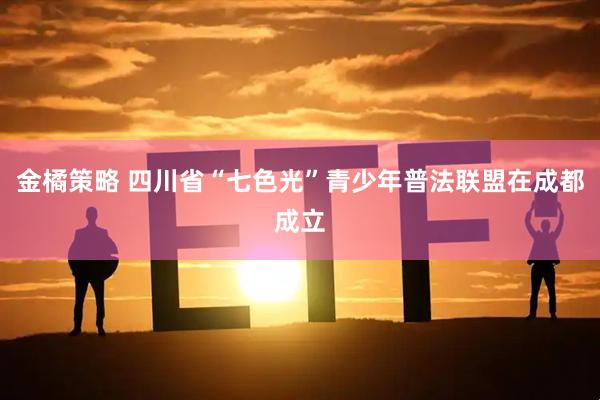金橘策略 四川省“七色光”青少年普法联盟在成都成立